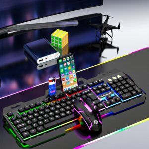 Kit Gaming RGB BladePRO Tastatura + Mouse USB, 104 Taste